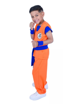 Fantasia Infantil Menino Goku Muvilê