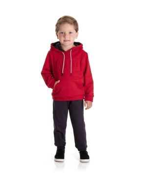 Conjunto Primeiros Passos Blusa Wild e Calça Jogger Moletom Menino TMX